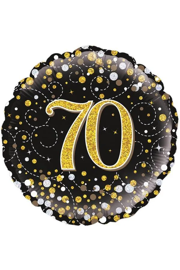 Folie ballon Sparkling 70 jaar 45.7cm