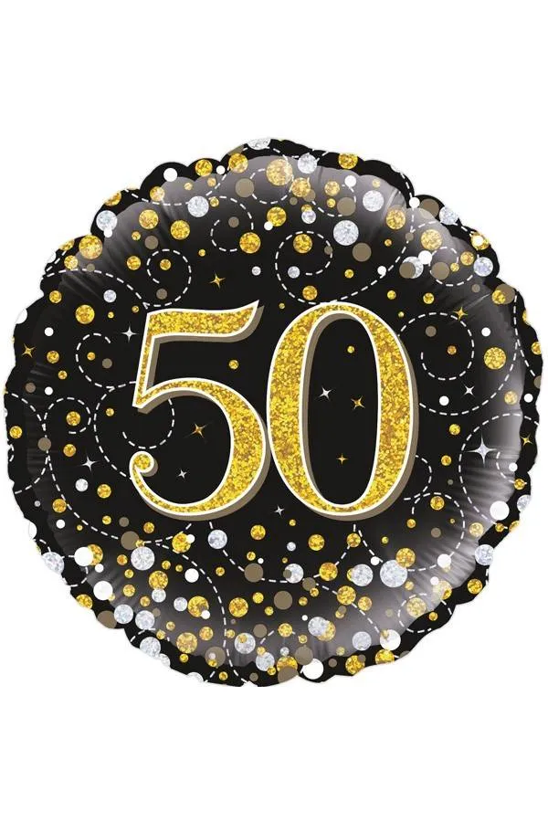 Folie ballon Sparkling 50 jaar 45.7cm