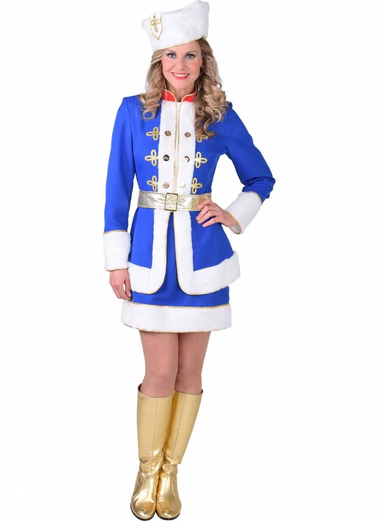 Kozak Kostuum Dame Blauw