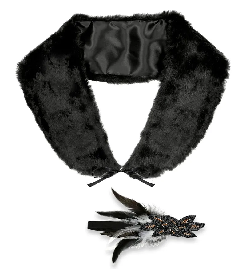 Verkleedset Roaring 20's zwart