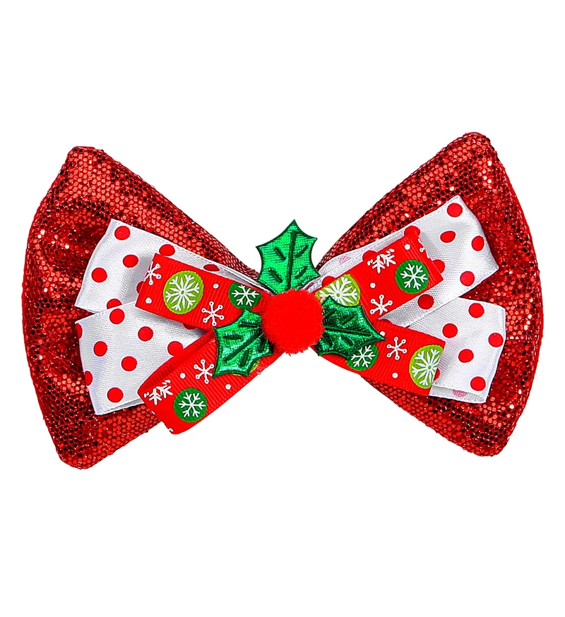 Rood glitterstrikje kerstmis