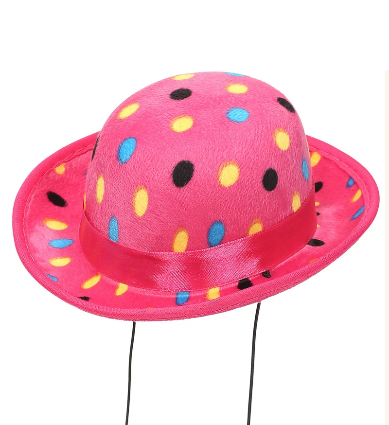 Roze bolhoed met stippen