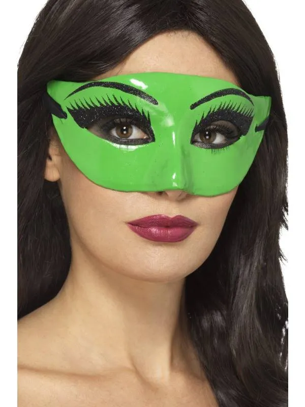 Oogmasker groen heks