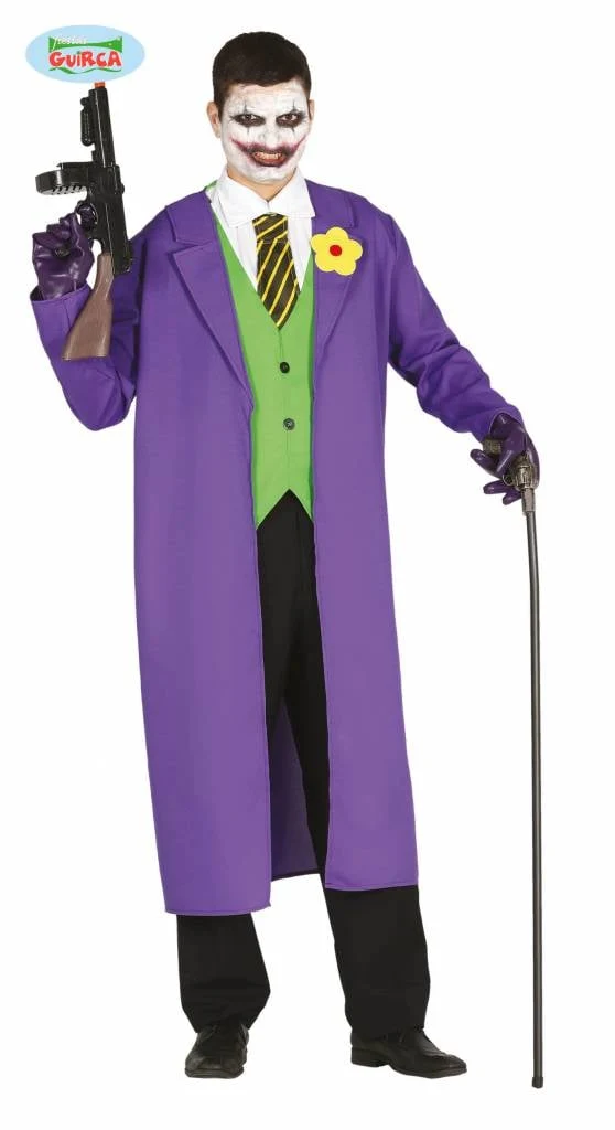 Moordenaar Joker kostuum man