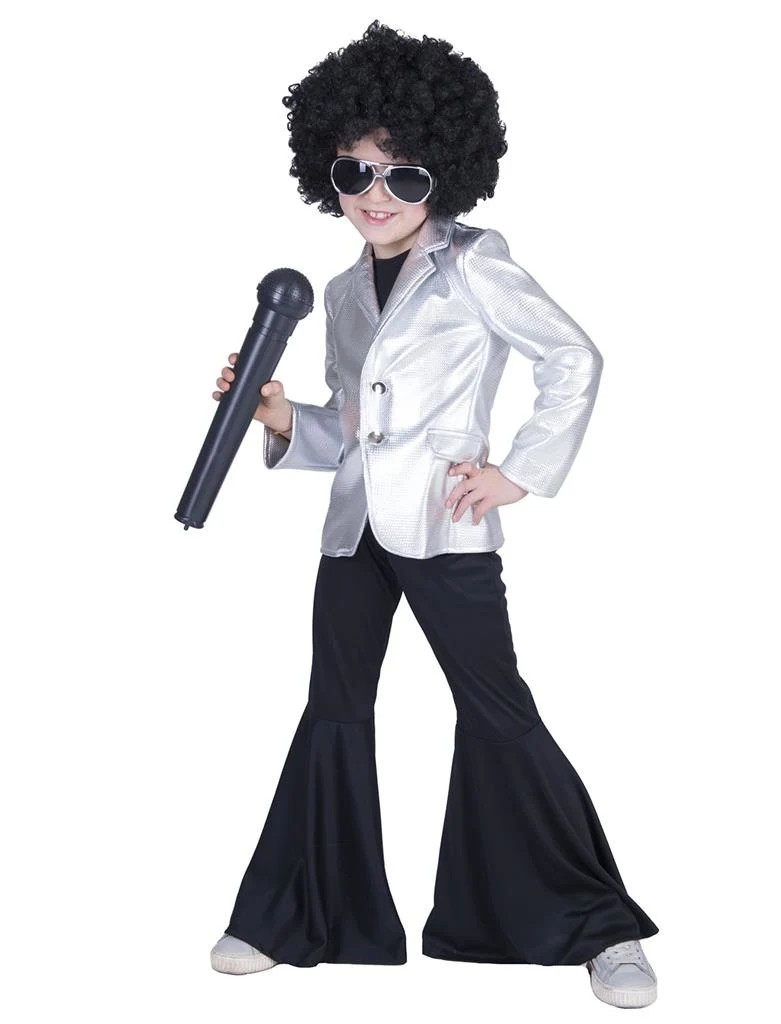 Disco Fever kostuum zilver kind