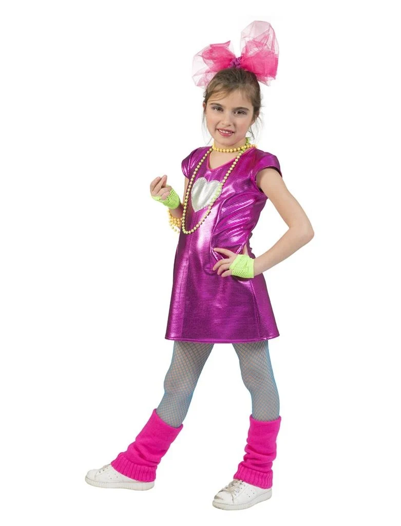 Disco jurkje Olivia roze meiden