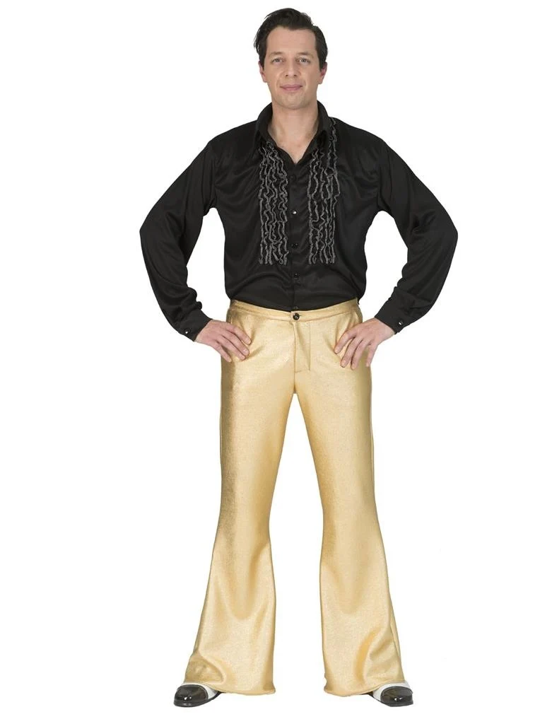 Disco broek Fever goud