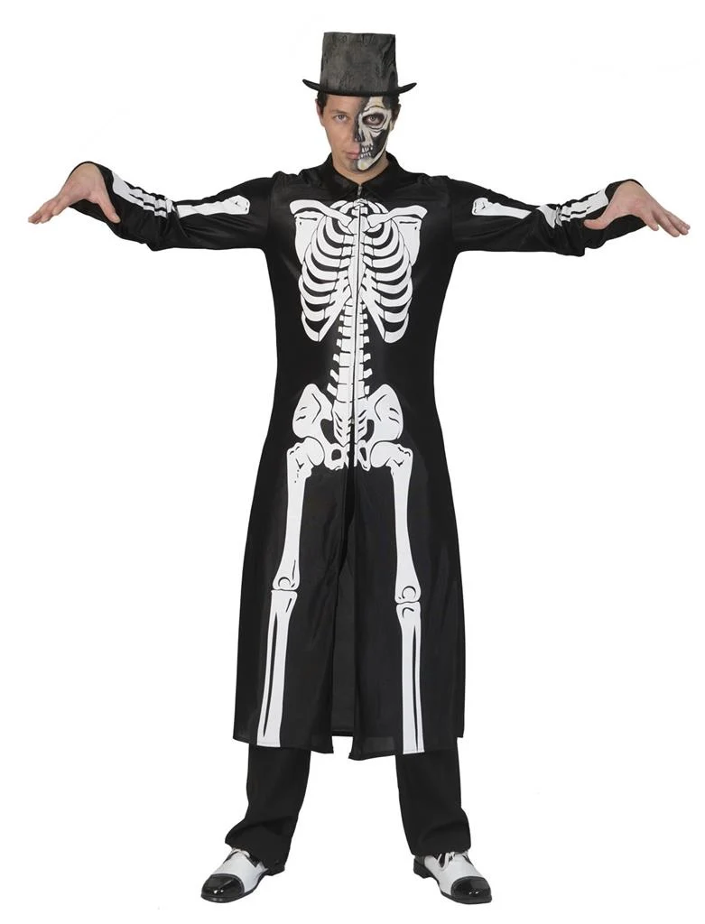 Skelet pak Halloween heren