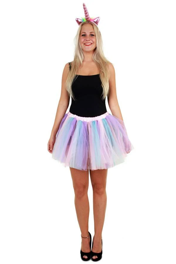 Tule rokje pastel unicorn one size