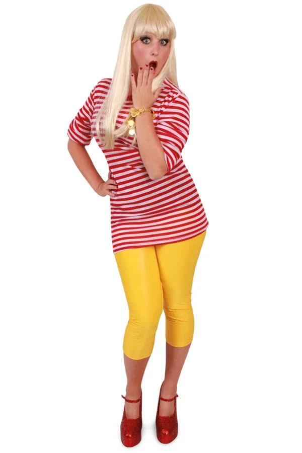 Dorustrui rood/wit luxe lange mouw unisex