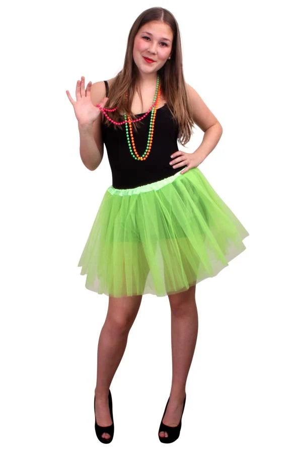 Tule rokje appelgroen one size