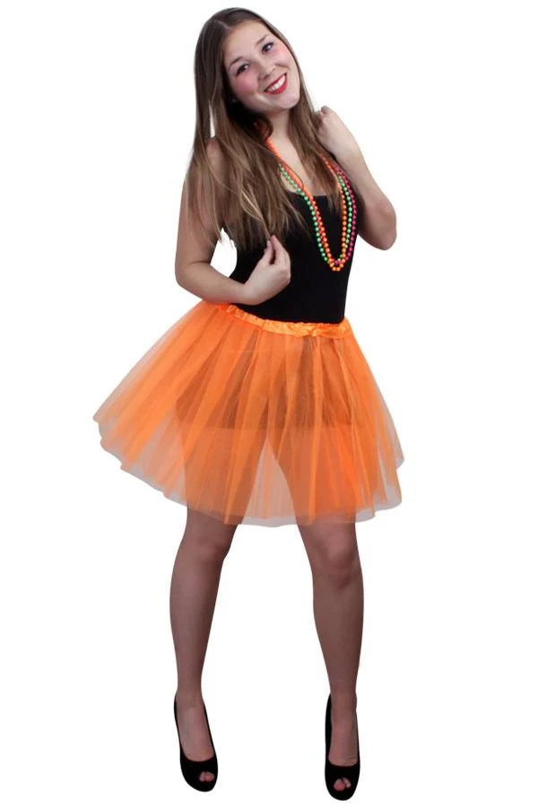 Tule rokje Saar oranje dames