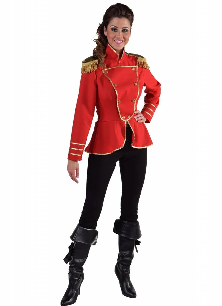 Circus dame uniform jas rood