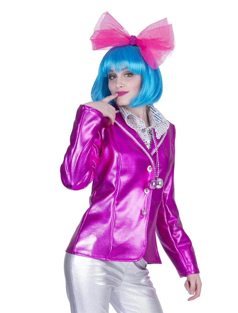Disco Fever jas roze/fuchsia dames