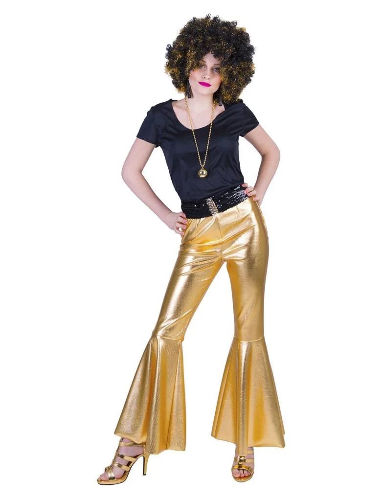 Gouden Disco broek Fever dames