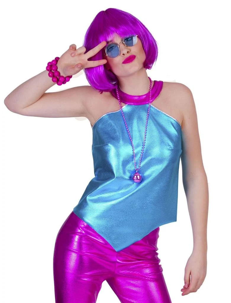 Disco Fever Topje dames blauw