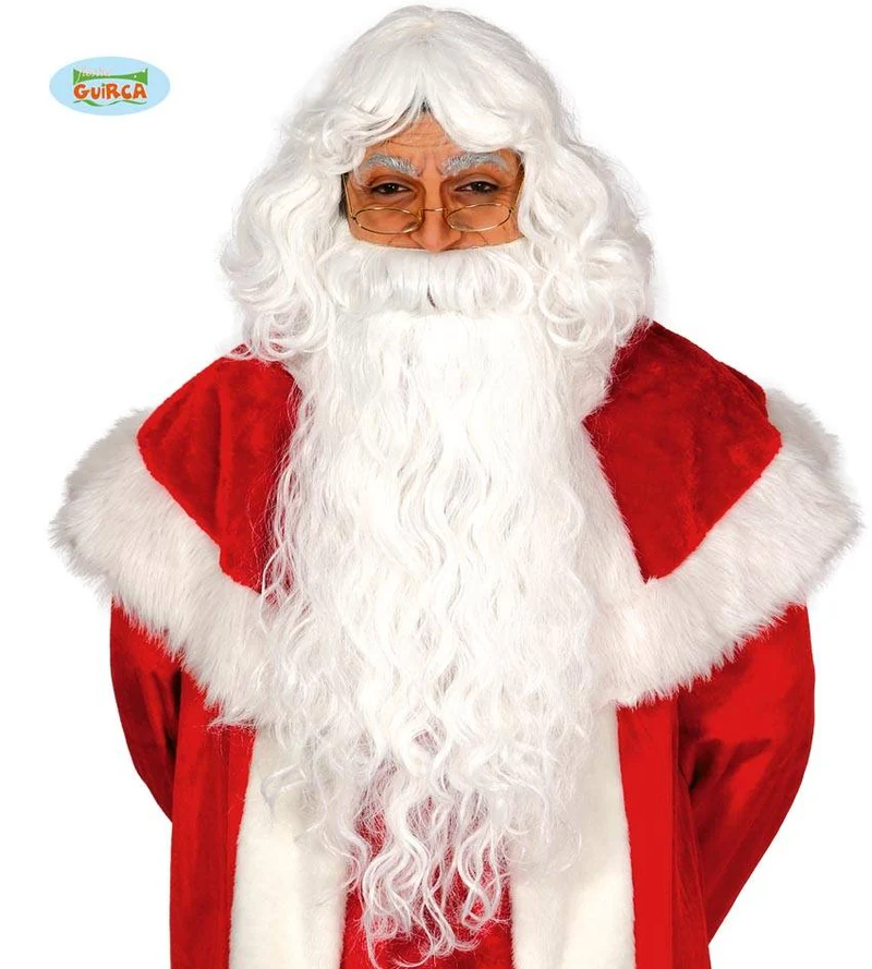 Kerstman Baard + Pruik