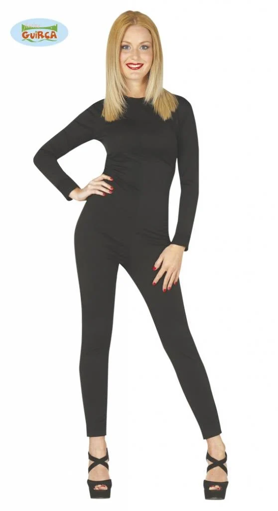 Bodysuit vrouw zwart spandex