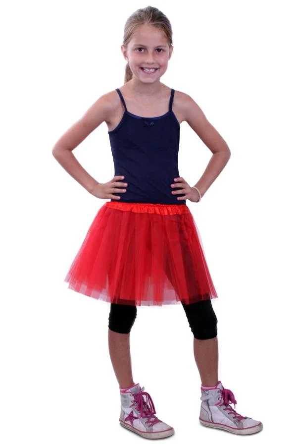 Tule rokje Demi kids rood