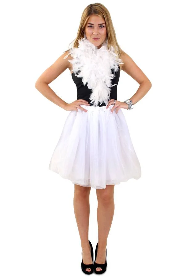 Tule rok deluxe wit Mira dames