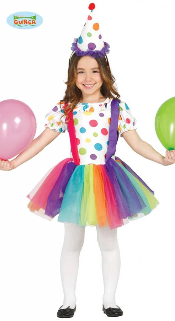 Clownspakje meisjes stippen