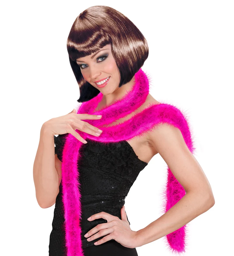 Fel roze dunne boa
