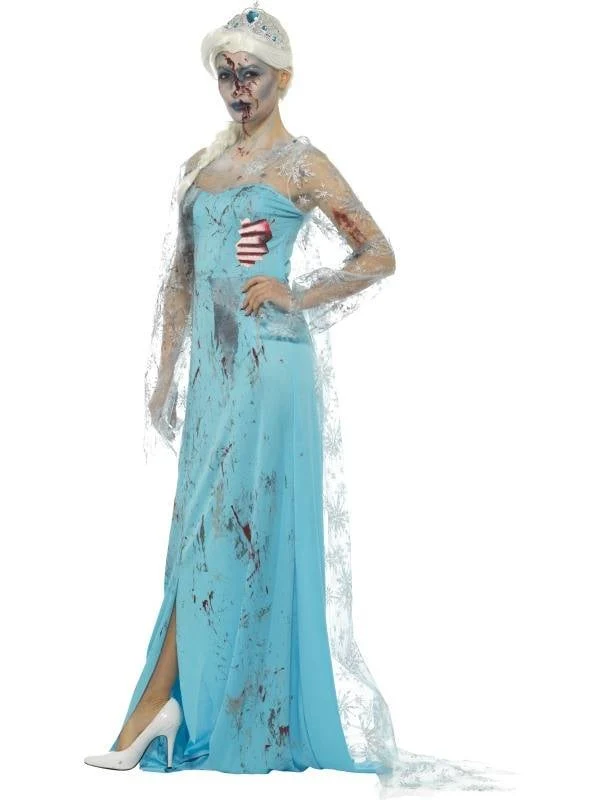 Zombie frozen kostuum vrouw