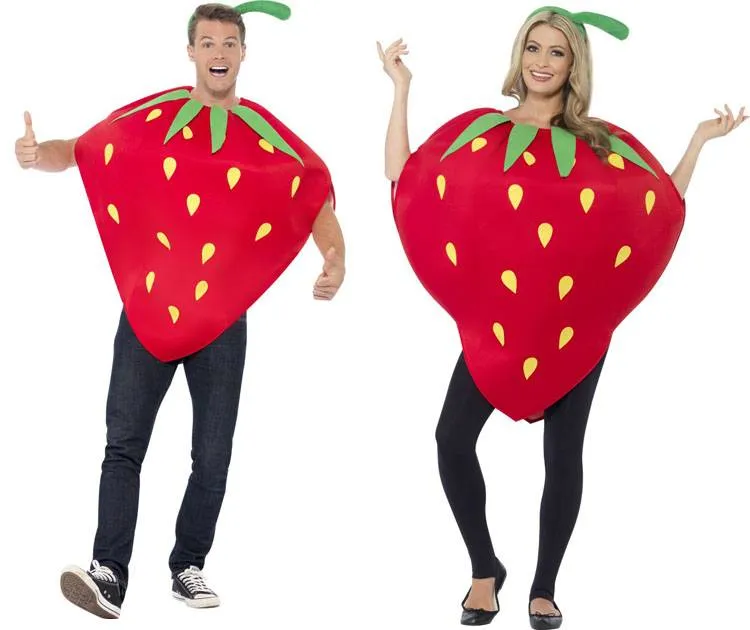 Aardbei kostuum unisex