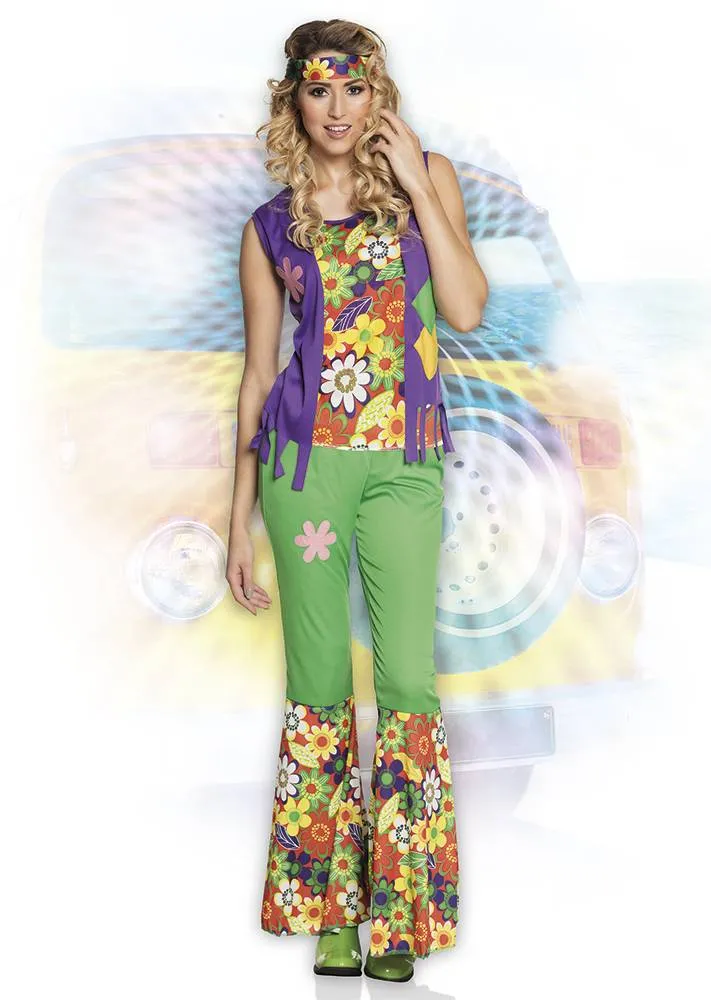 Hippie kostuum dame woodstock