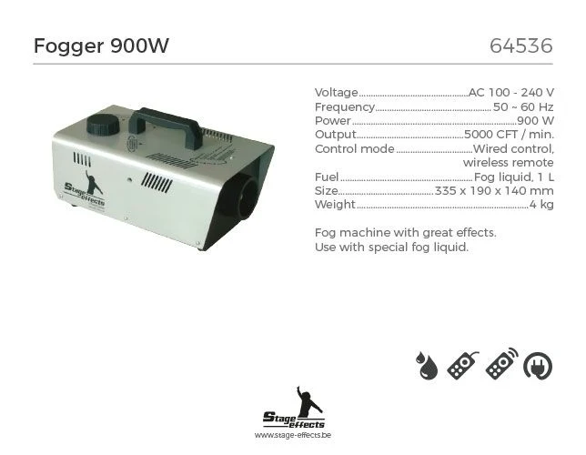 Rookmachine 900w