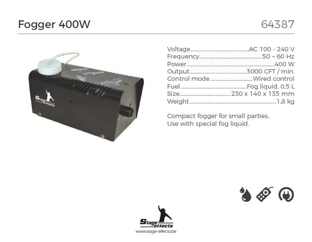 Rookmachine 400w