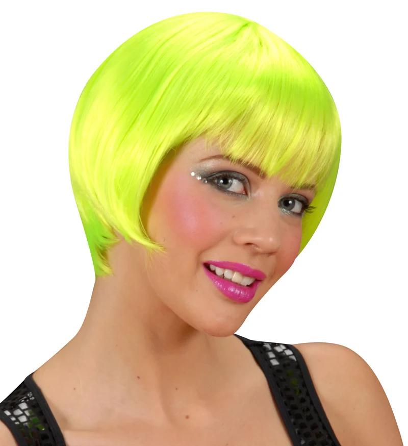 pruik rave neon groen