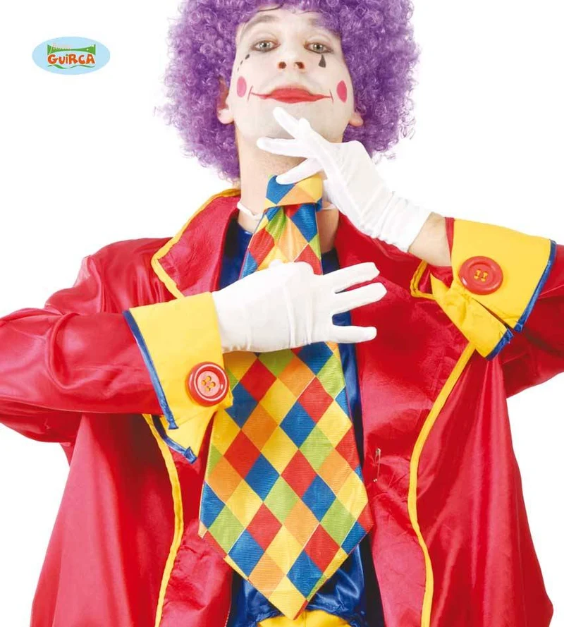 Geruite Stropdas Clown