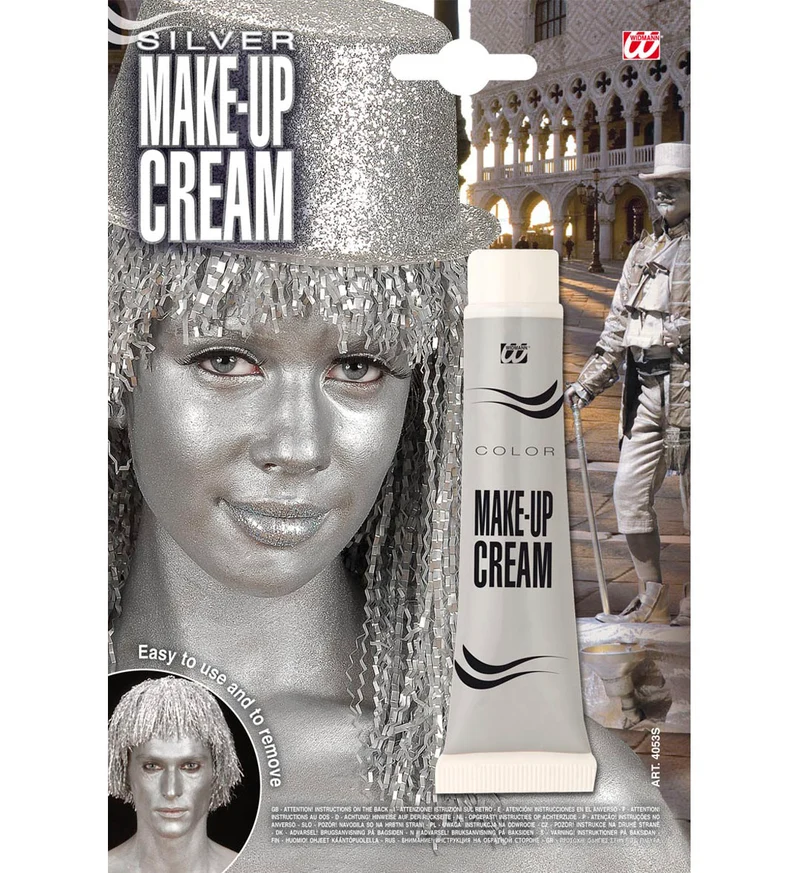 tube make-up zilver