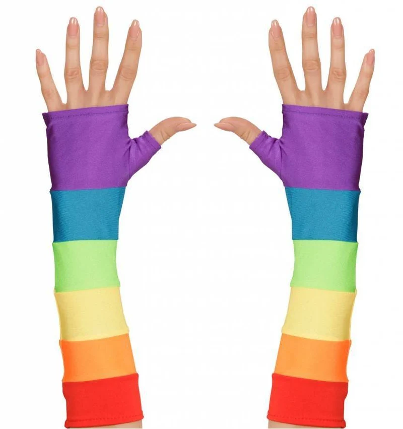 Regenboog handschoenen
