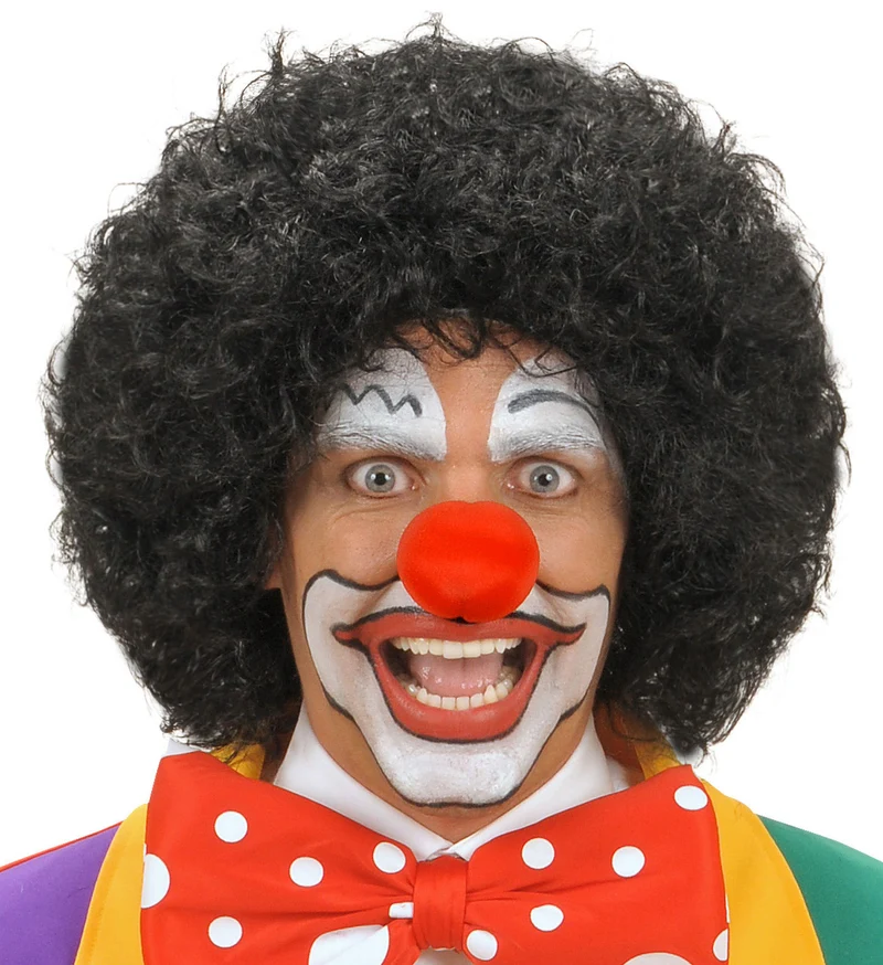 pruik clown zwart
