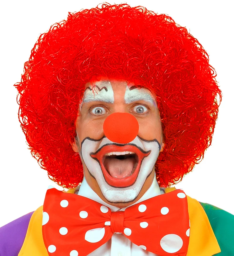 pruik clown rood