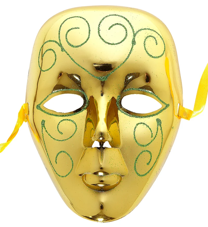 masker goud met glitter