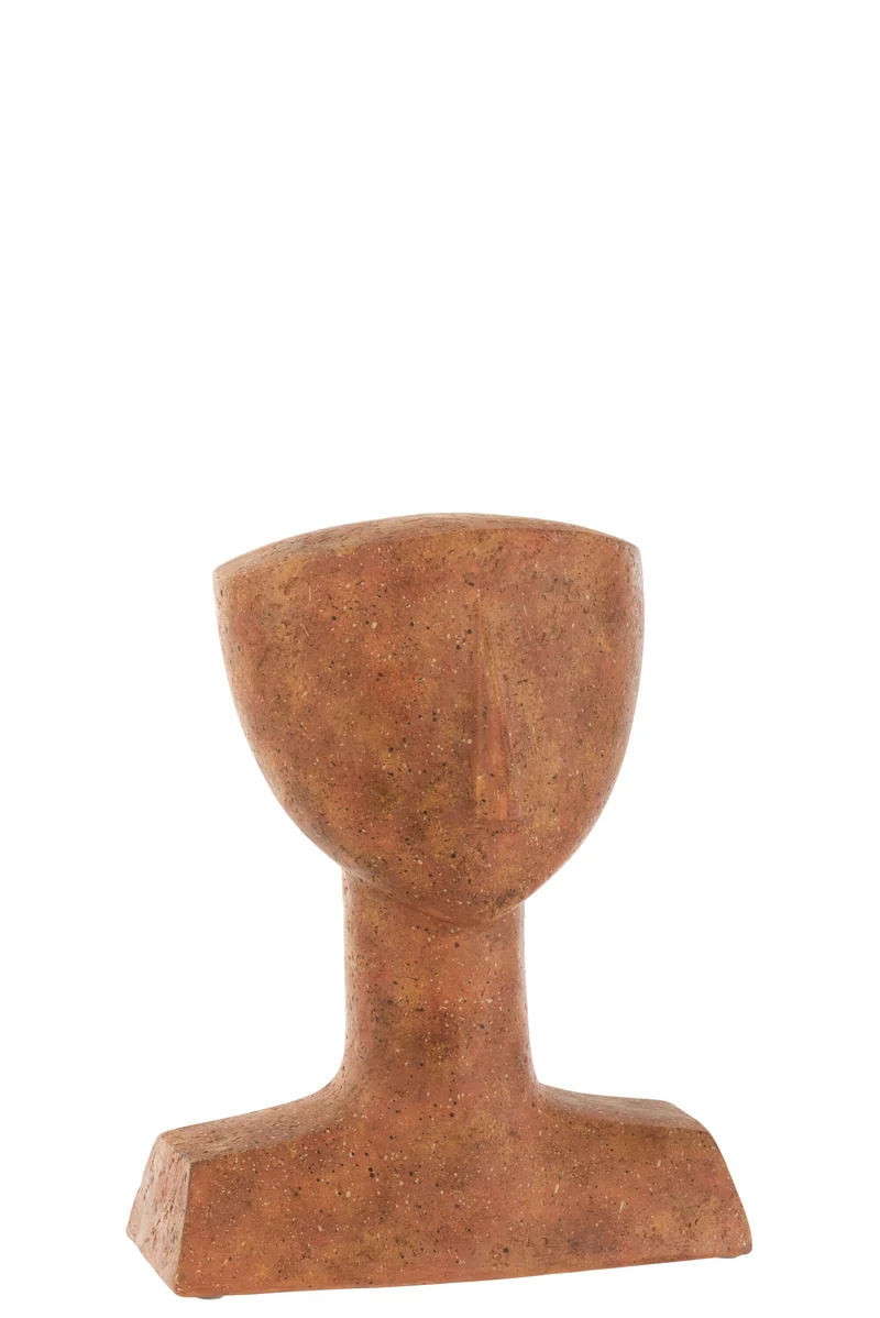 J-Line decoratie Figuur Lea - polyresin - terracotta