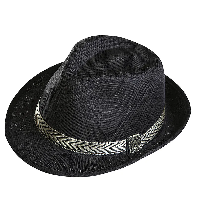 zwarte fedora panama