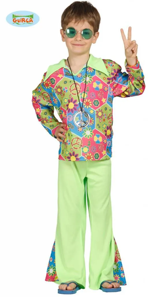 Hippie jongen flower power
