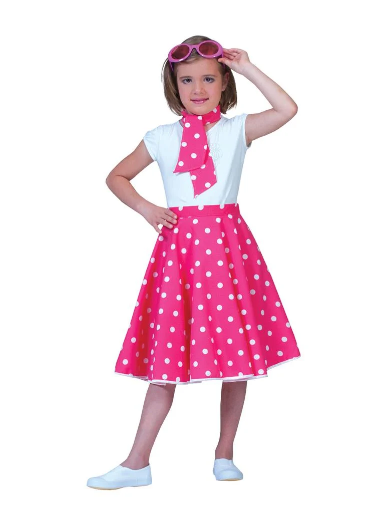 Roze rock & roll rokje meisjes