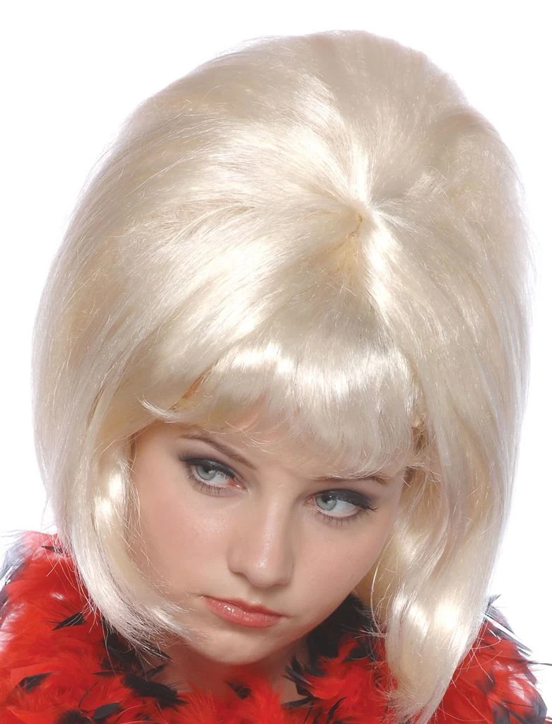 Sixties pruik blond