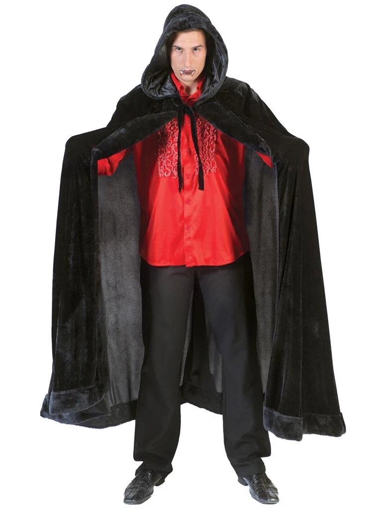 Zwarte Venetiaanse cape