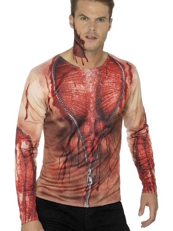 Shirt bloederige print