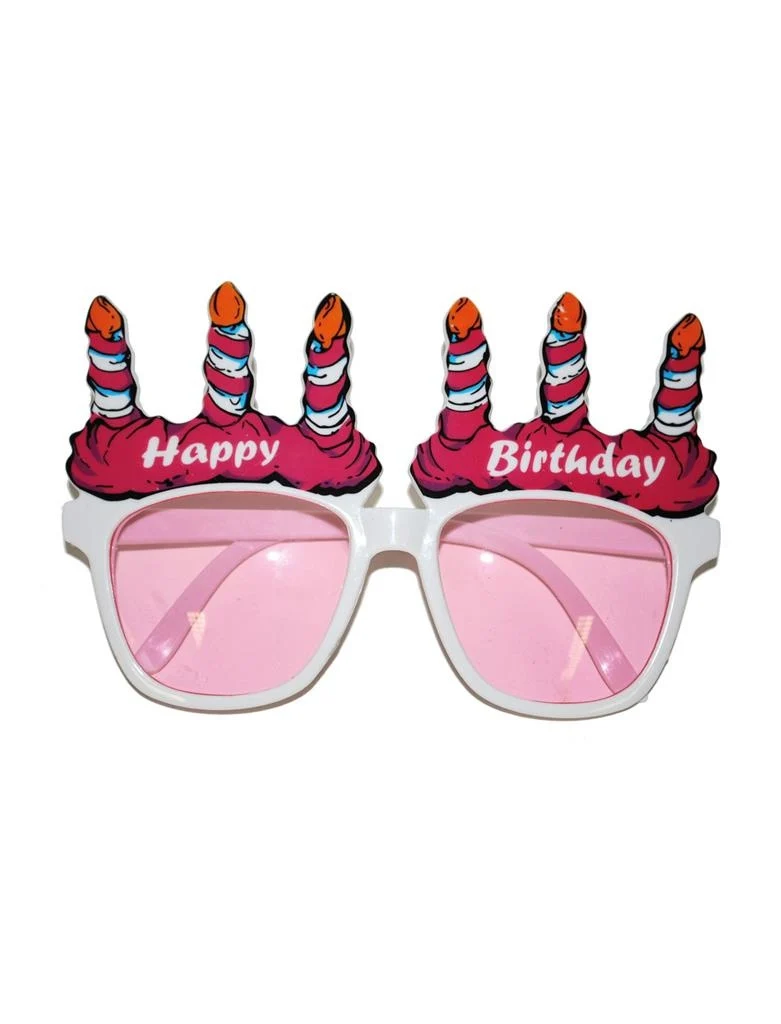 Witte bril happy birthday