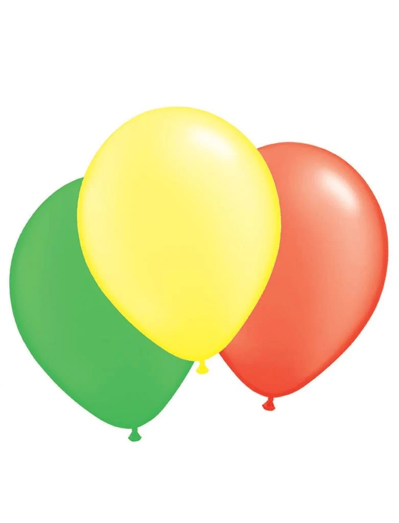 Ballonnen rood geel en groen