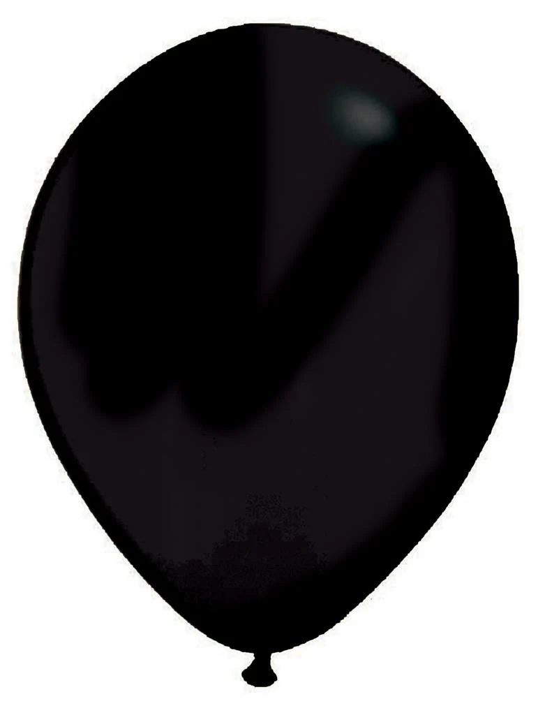 Zwarte latex ballonnen 100st.