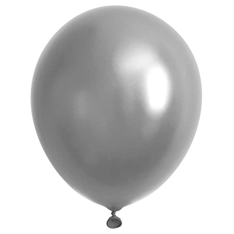 Zilveren metallic ballonnen 40st