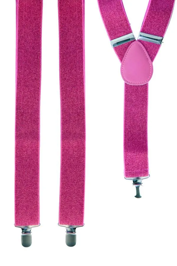 Bretel roze met glitters